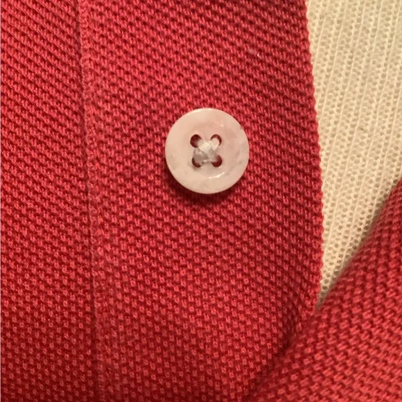 Talbots Men's Medium Golf Leisure Red Polo Shirt - Picture 6 of 6